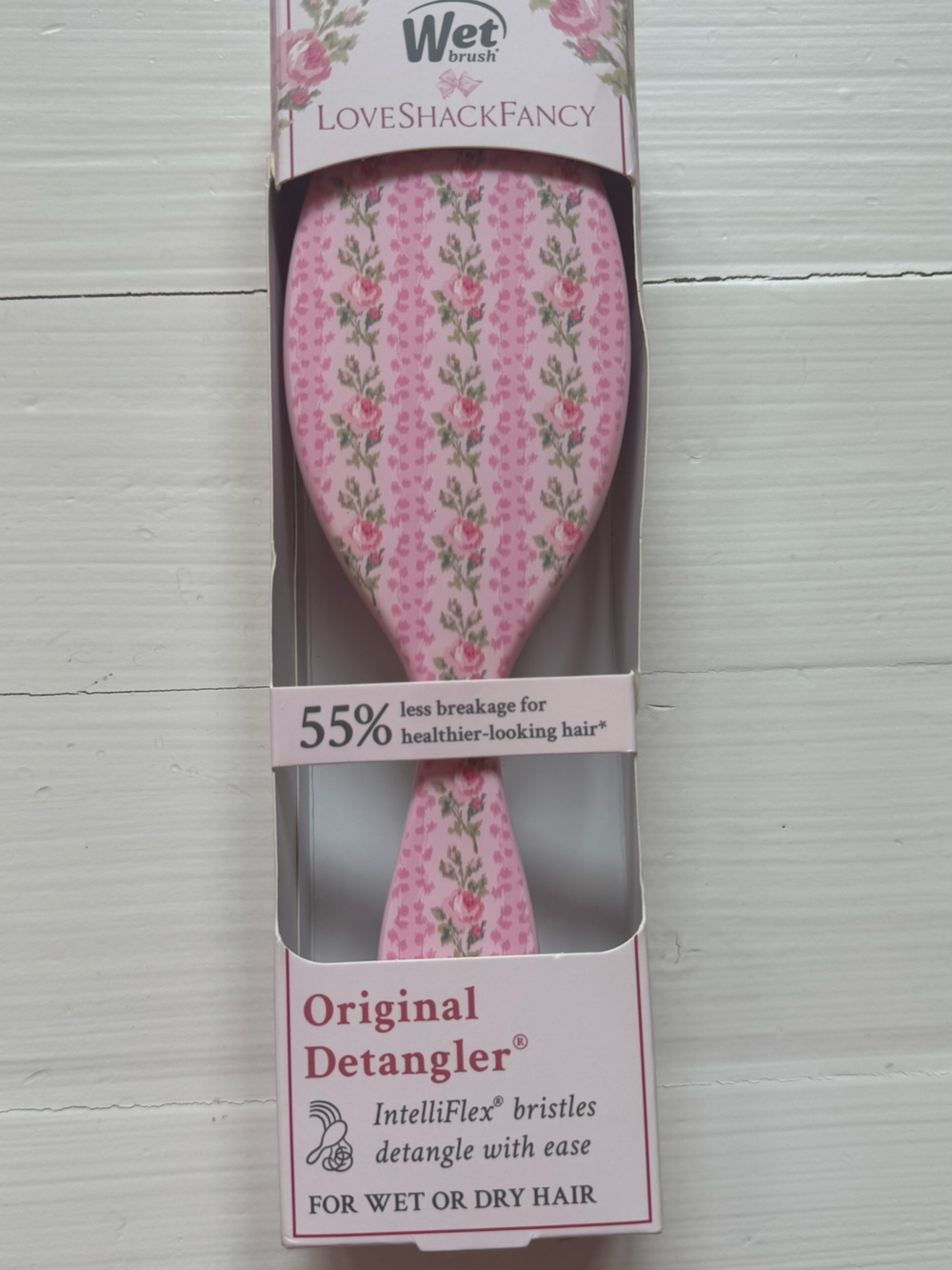 LoveShackFancy x Wet Brush Original Detangler Pink Floral NIB